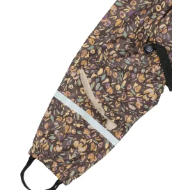 Regntøj-Mikk-Line Regntøj m. For - PU - Raisin m. Blomster