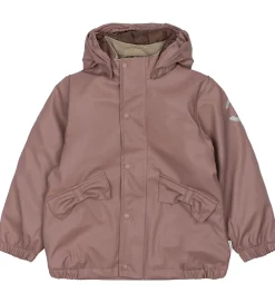 Mikk-Line Regntøj*Regntøj m. Termo/Seler - PU - Twilight Mauve m. Kanin