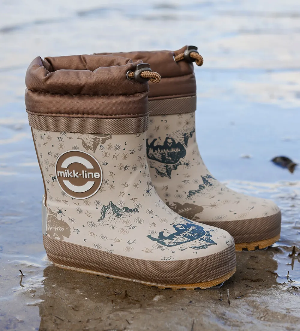 Termostøvler|Gummistøvler-Mikk-Line Termostøvler - Winter Wellies - Coriander