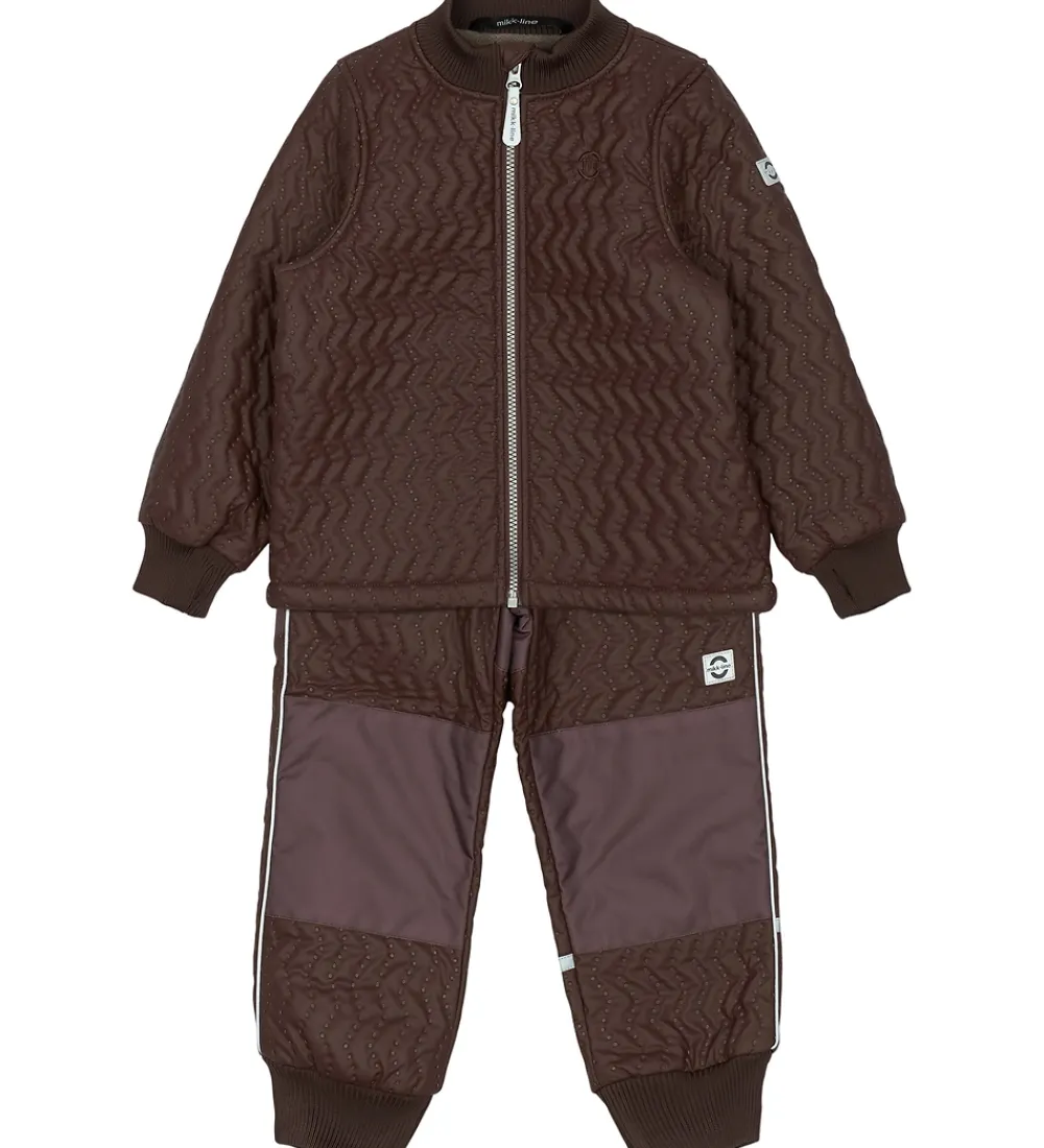Termotøj-Mikk-Line Termotøj m. Fleece - Duvet - Coated - French Roast