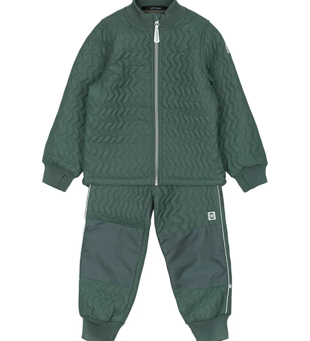 Termotøj-Mikk-Line Termotøj m. Fleece - Duvet - Coated - Balsam Green