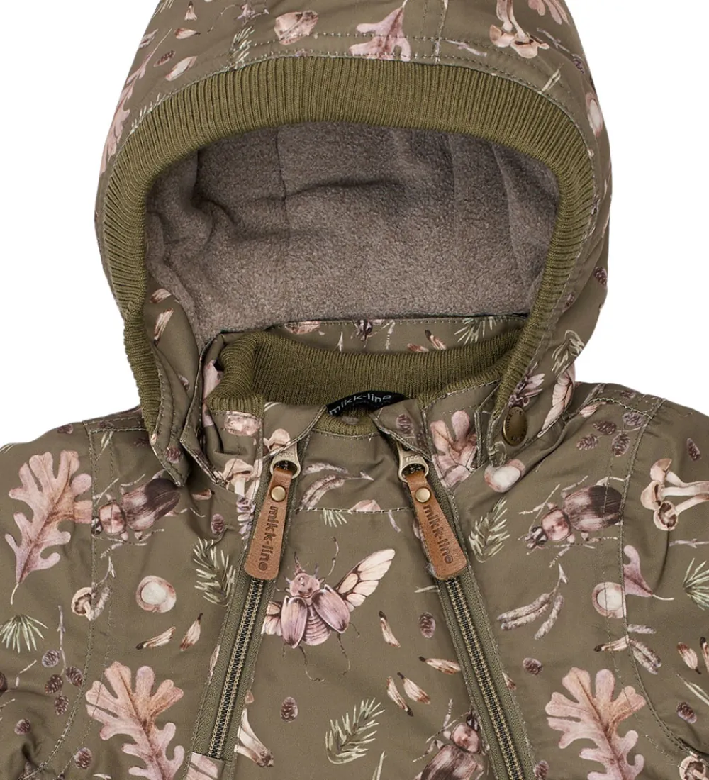 Mikk-Line Vinterjakker*Vinterjakke - Recycled - Burnt Olive m. Print