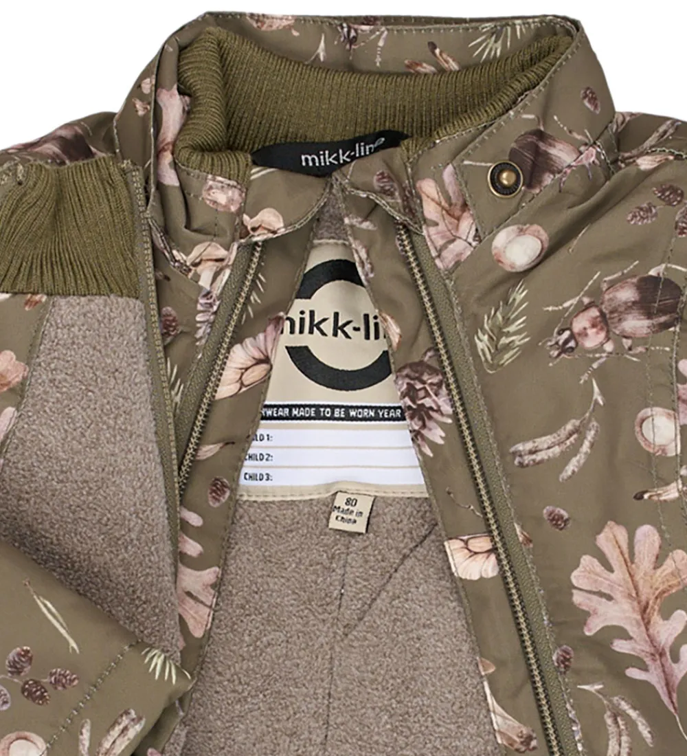 Mikk-Line Vinterjakker*Vinterjakke - Recycled - Burnt Olive m. Print
