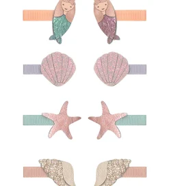Mimi & Lula Hårspænder*Hårclips - 8-pak - 3 cm - Mermaid Sealife