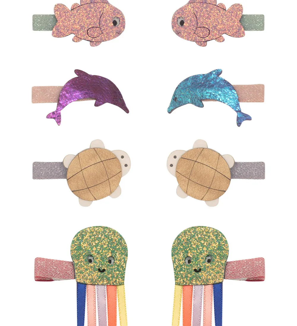 Hårspænder-Mimi & Lula Hårclips - 8-pak - 3 cm - Sealife
