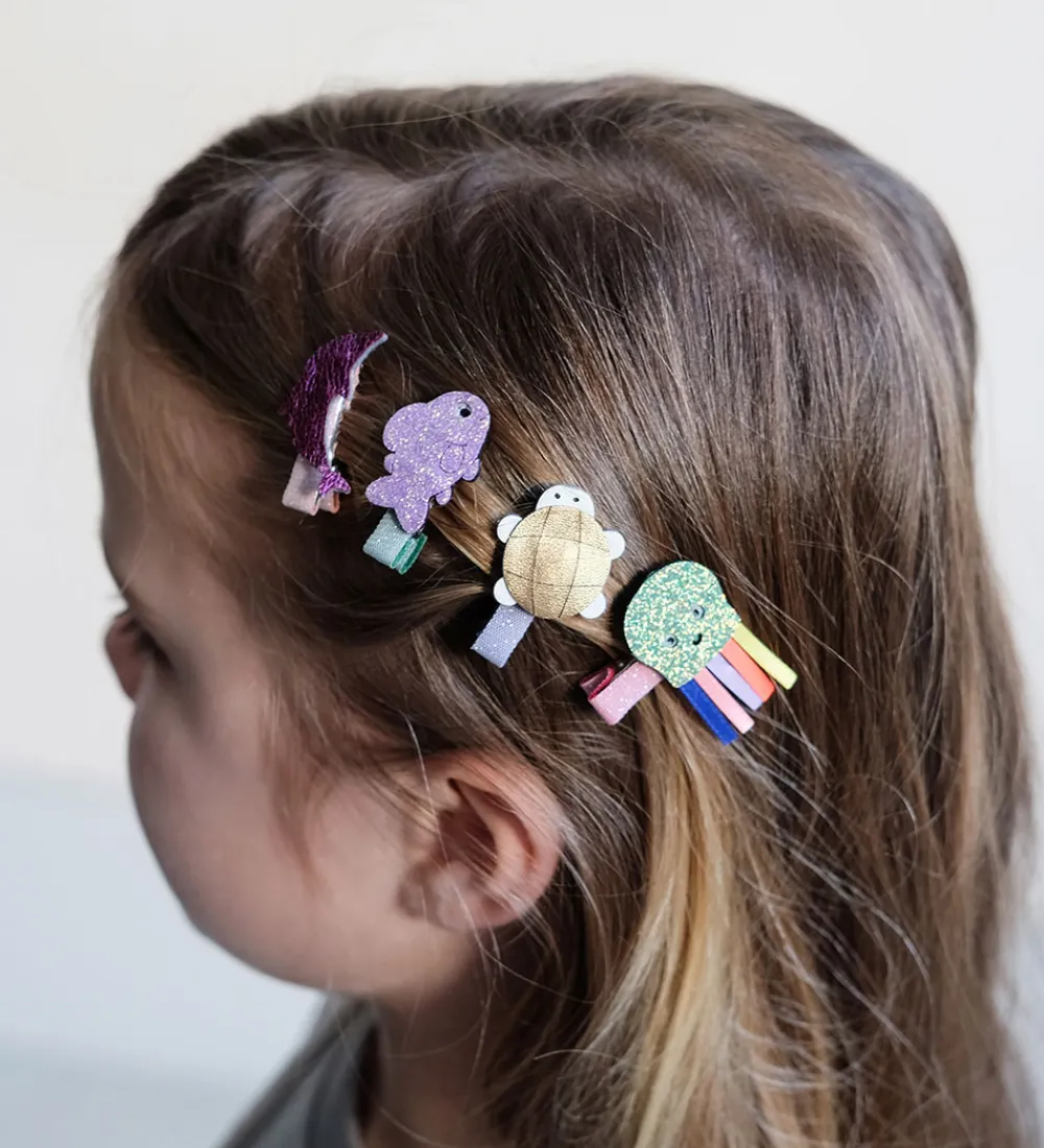 Hårspænder-Mimi & Lula Hårclips - 8-pak - 3 cm - Sealife