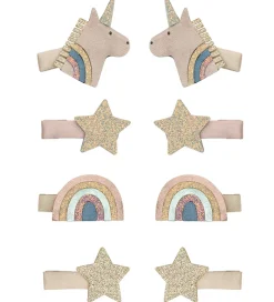 Mimi & Lula Hårspænder|Hårpynt*Hårklips - 8-pak - 3 cm - Mini Unicorn Celeste