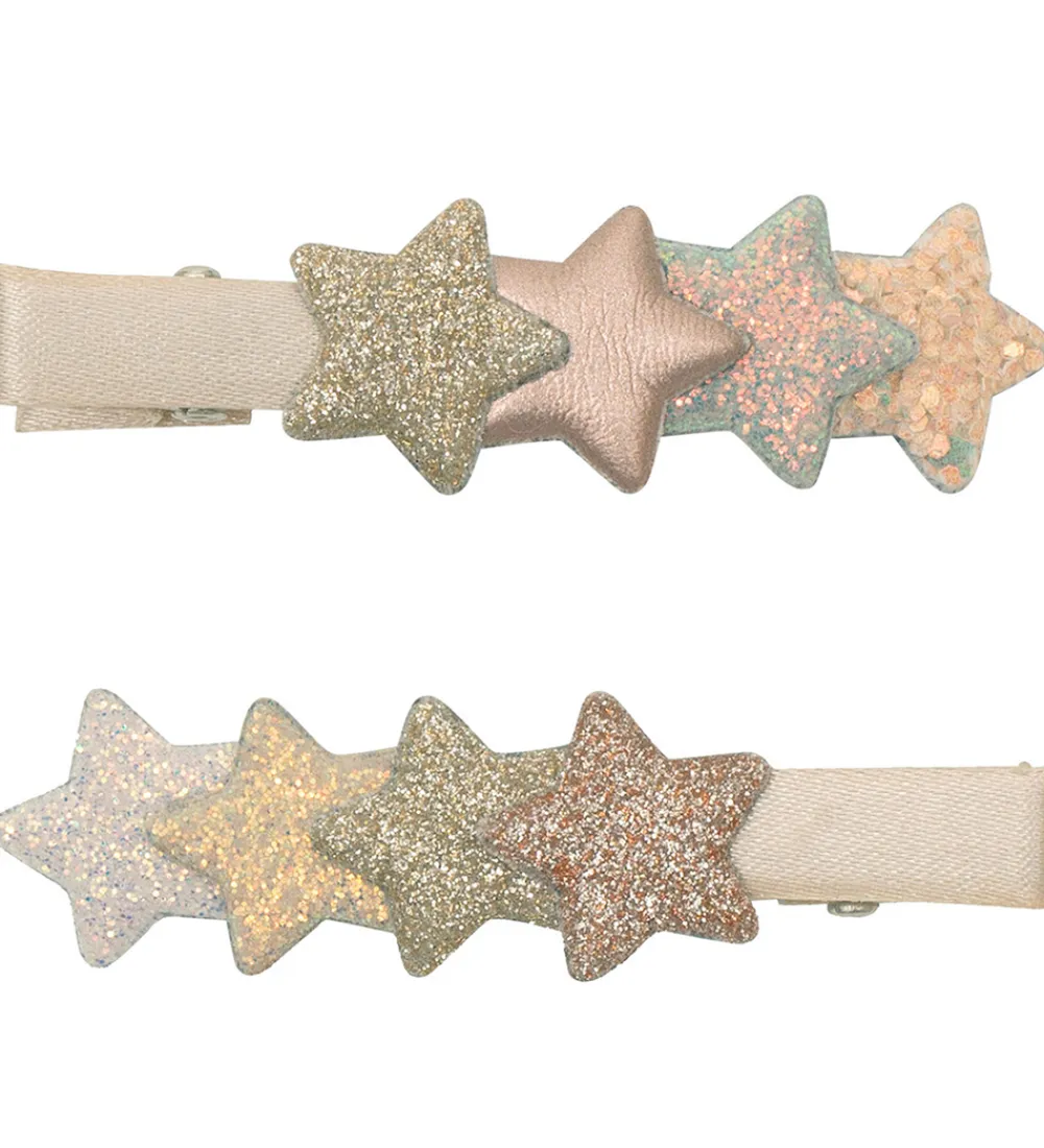 Hårspænder|Hårpynt-Mimi & Lula Hårklips - 2-pak - 5 cm - Layered Star Shimmer Encha