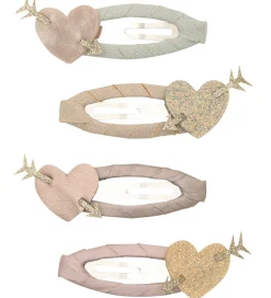Hårspænder|Hårpynt-Mimi & Lula Hårspænder - 4-pak - 5 cm - Cupid Heart
