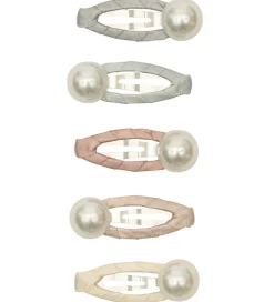 Mimi & Lula Hårspænder|Hårpynt*Hårspænder - 5-pak - 4 cm - Mini Pearly Enchanted