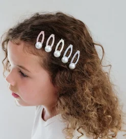Mimi & Lula Hårspænder|Hårpynt*Hårspænder - 5-pak - 4 cm - Mini Pearly Enchanted