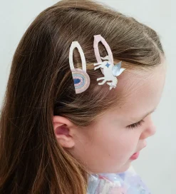 Hårspænder|Hårpynt-Mimi & Lula Hårspænder - 4-pak - 5 cm - Winged Unicorn Celeste