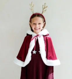 Mimi & Lula Udklædningstøj*Kappe - Mrs Claus - Rød m. Hvid