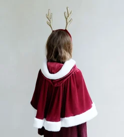 Mimi & Lula Udklædningstøj*Kappe - Mrs Claus - Rød m. Hvid