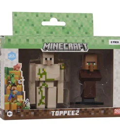 Figurer-Minecraft Legetøjsfigurer - 3D - 2-pak - Golem/Villager