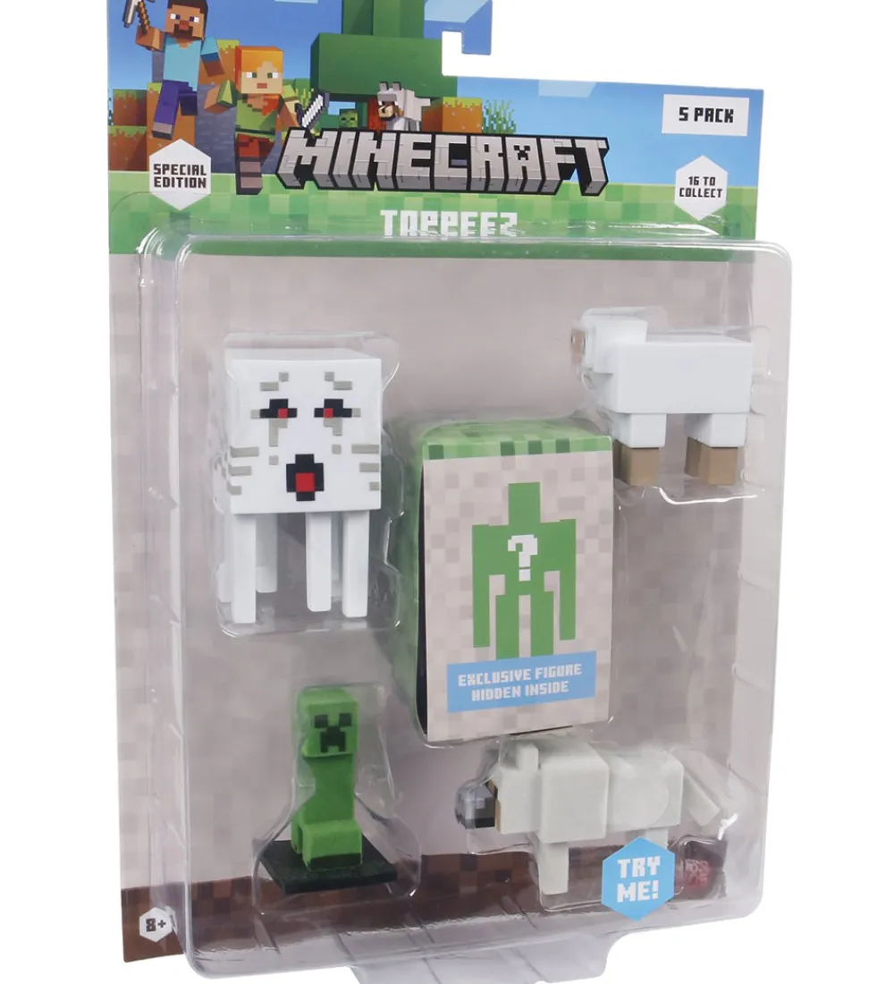 Minecraft Figurer*Legetøjsfigurer - 3D Special Edition - 5-pak