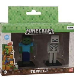 Figurer-Minecraft Legetøjsfigurer - 3D - 2-pak - Zombie/Skeleton