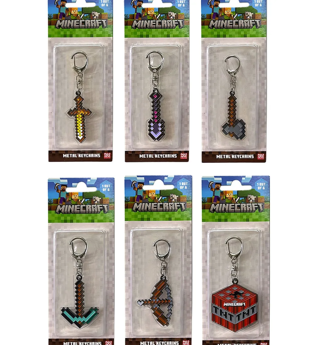 Nøgleringe-Minecraft Nøglering - Assorteret