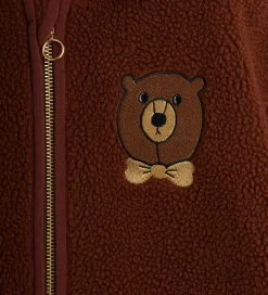 Mini Rodini Fleece*Fleecejakke - Bear - Brun