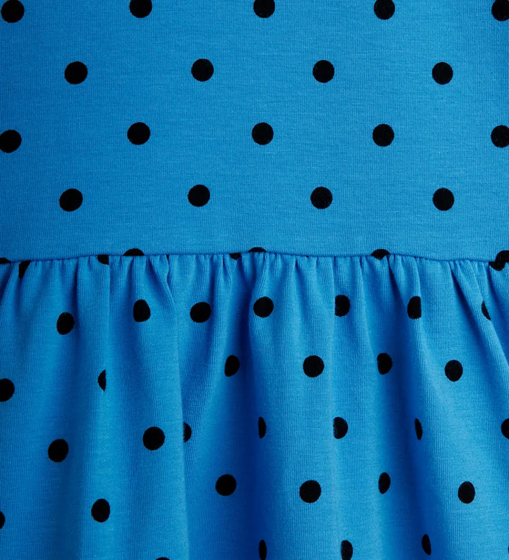 Kjoler-Mini Rodini Kjole - Polka Dots - Blå