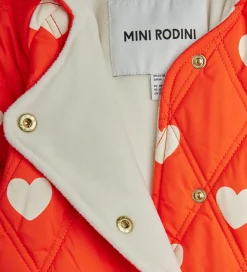 Sovetid|Køreposer-Mini Rodini Kørepose - Quilted - Hearts - 80 cm - Rød