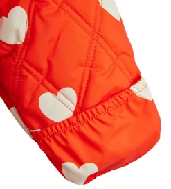 Sovetid|Køreposer-Mini Rodini Kørepose - Quilted - Hearts - 80 cm - Rød