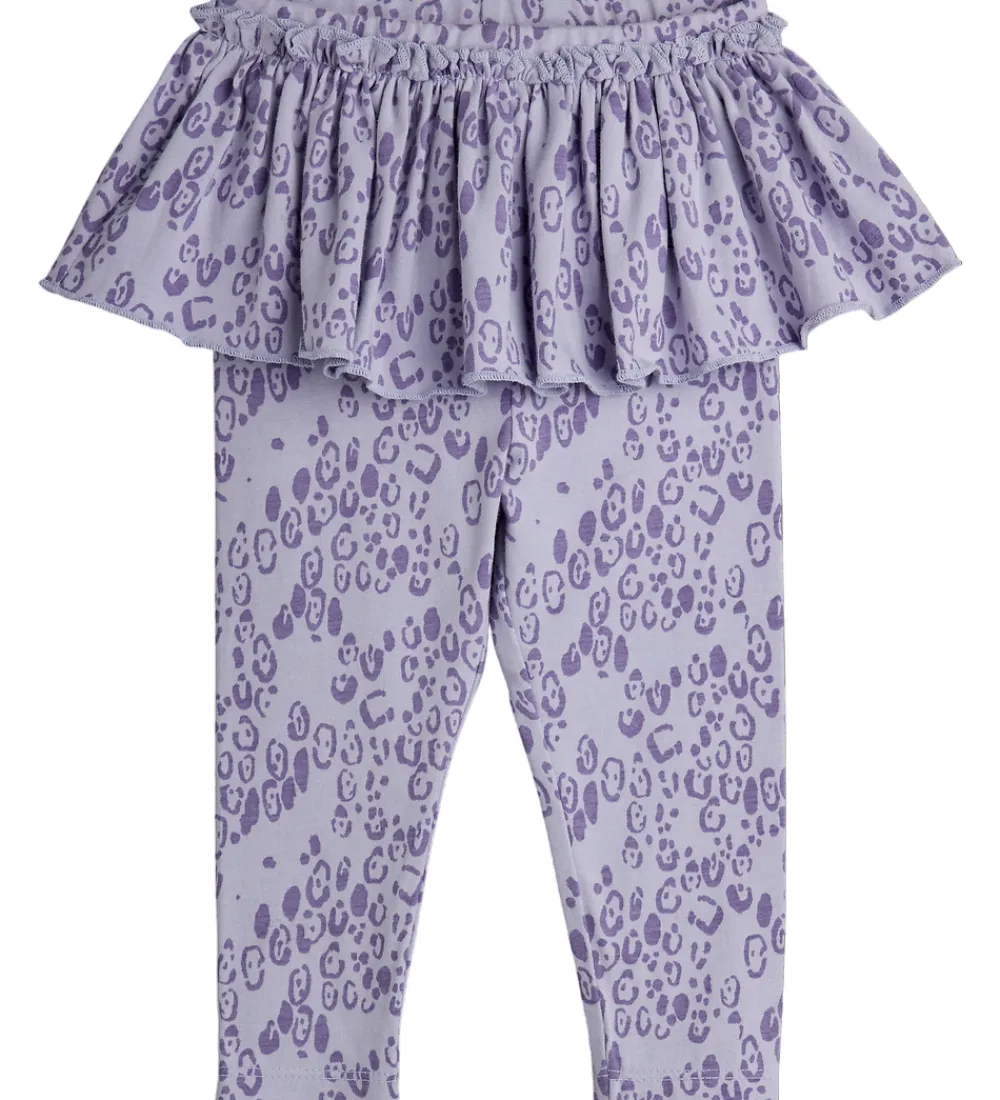 Mini Rodini Leggings*Leggings - Leopard - AOP - Purple