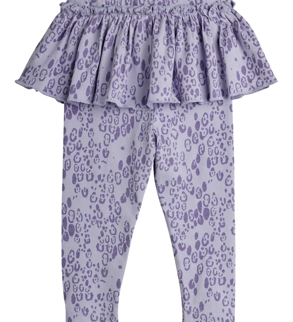 Mini Rodini Leggings*Leggings - Leopard - AOP - Purple