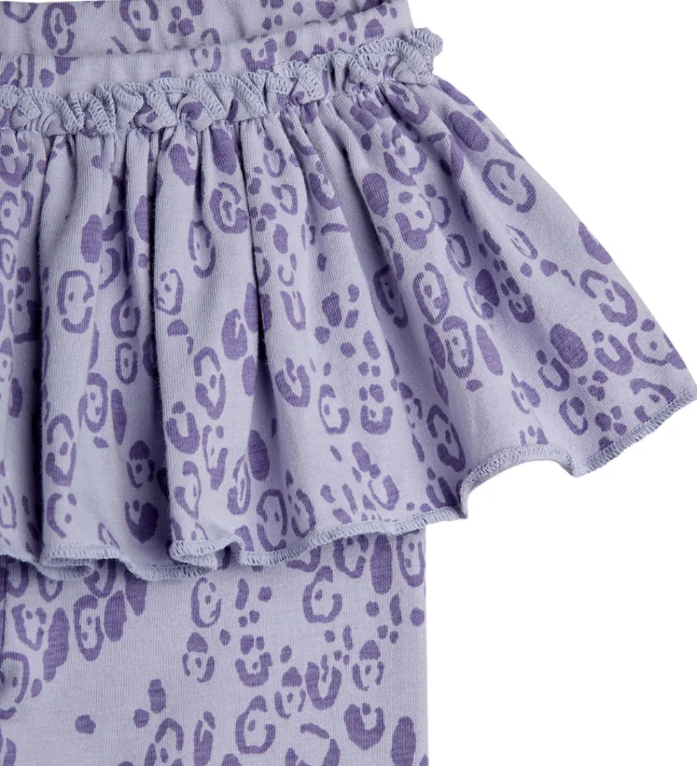 Mini Rodini Leggings*Leggings - Leopard - AOP - Purple
