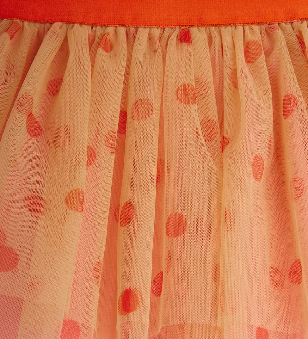 Mini Rodini Nederdele*Nederdel - Tyl - Pink m. Prikker