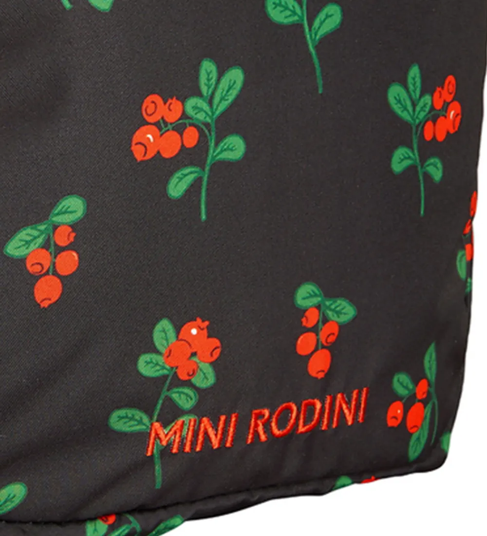 Mini Rodini Rygsække*Rygsæk - Sort m. Tyttebær