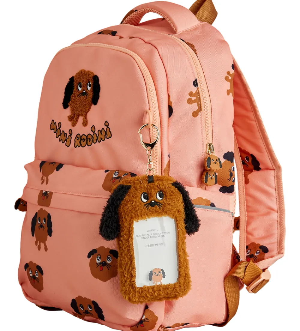 Skoletasker|Skole-Mini Rodini Skoletaske - Doggies - Pink