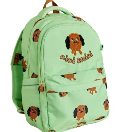 Skoletasker|Skole-Mini Rodini Skoletaske - Doggies - Grøn