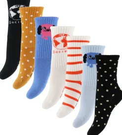 Strømper-Mini Rodini Strømper - 7-pak - Doggie - Multi