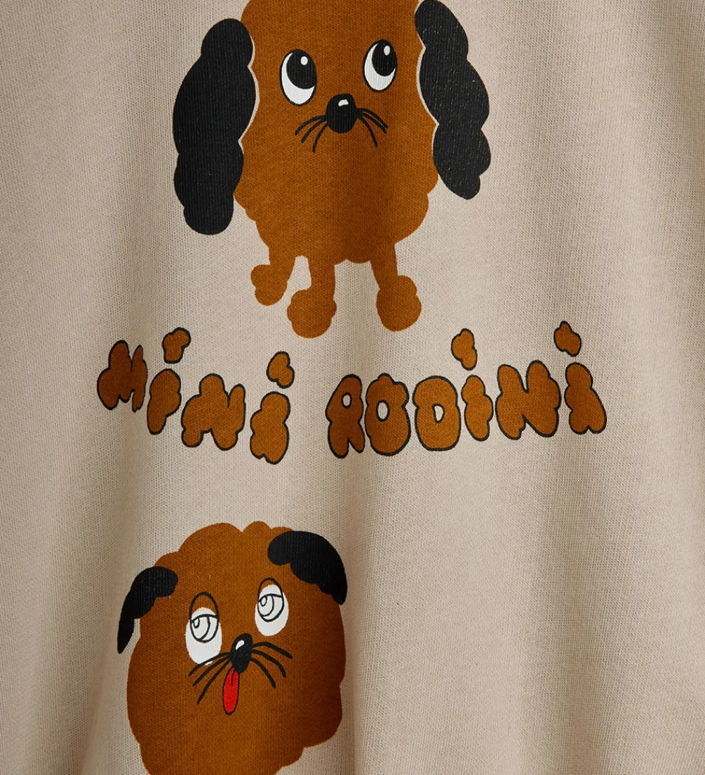 Mini Rodini Sweatshirts*Sweatshirt - Doggies - Beige