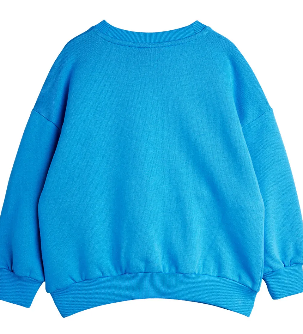 Sweatshirts-Mini Rodini Sweatshirt - Panther - Blå