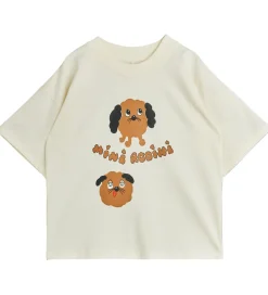 T-Shirts-Mini Rodini T-shirt - Doggies - Offwhite