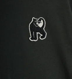 T-Shirts-Mini Rodini T-shirt - Panther patch - Sort