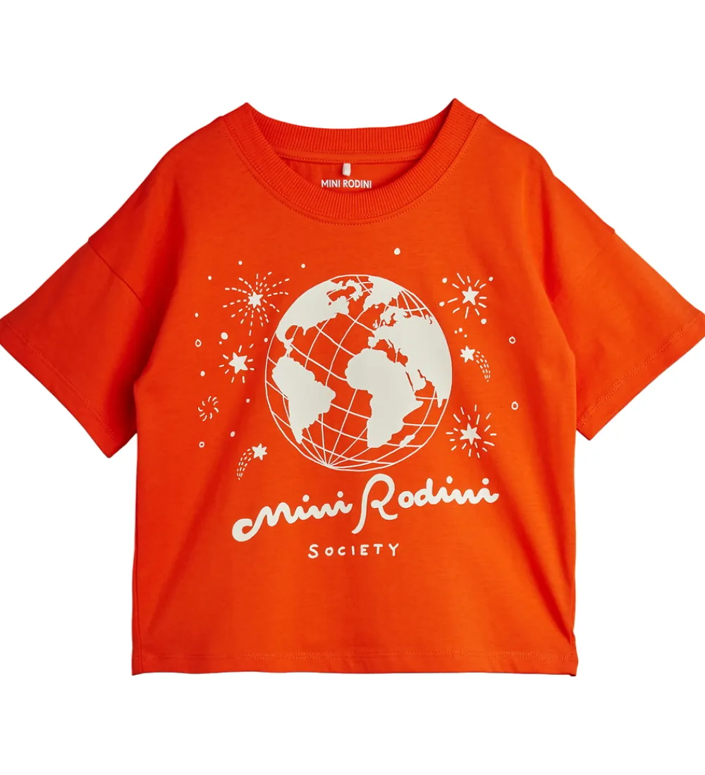 Mini Rodini T-Shirts*T-shirt - Society - Rød