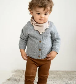 Striktrøjer-Minimalisma Cardigan - Inka - Uld- Gråmeleret