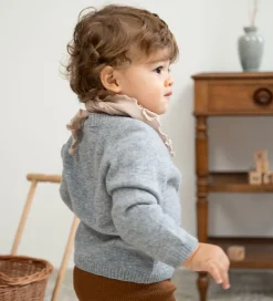 Striktrøjer-Minimalisma Cardigan - Inka - Uld- Gråmeleret