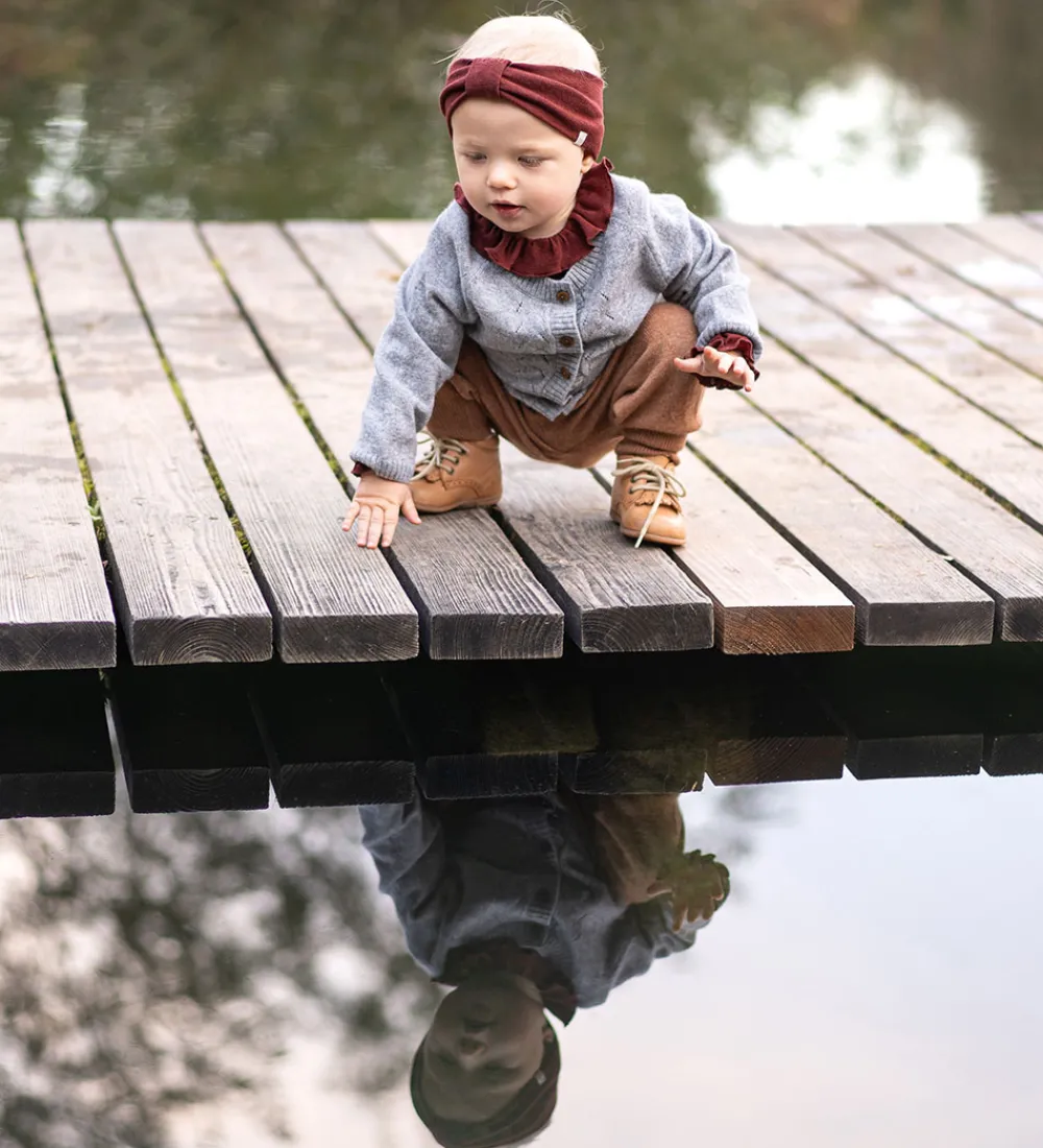 Striktrøjer-Minimalisma Cardigan - Inka - Uld- Gråmeleret
