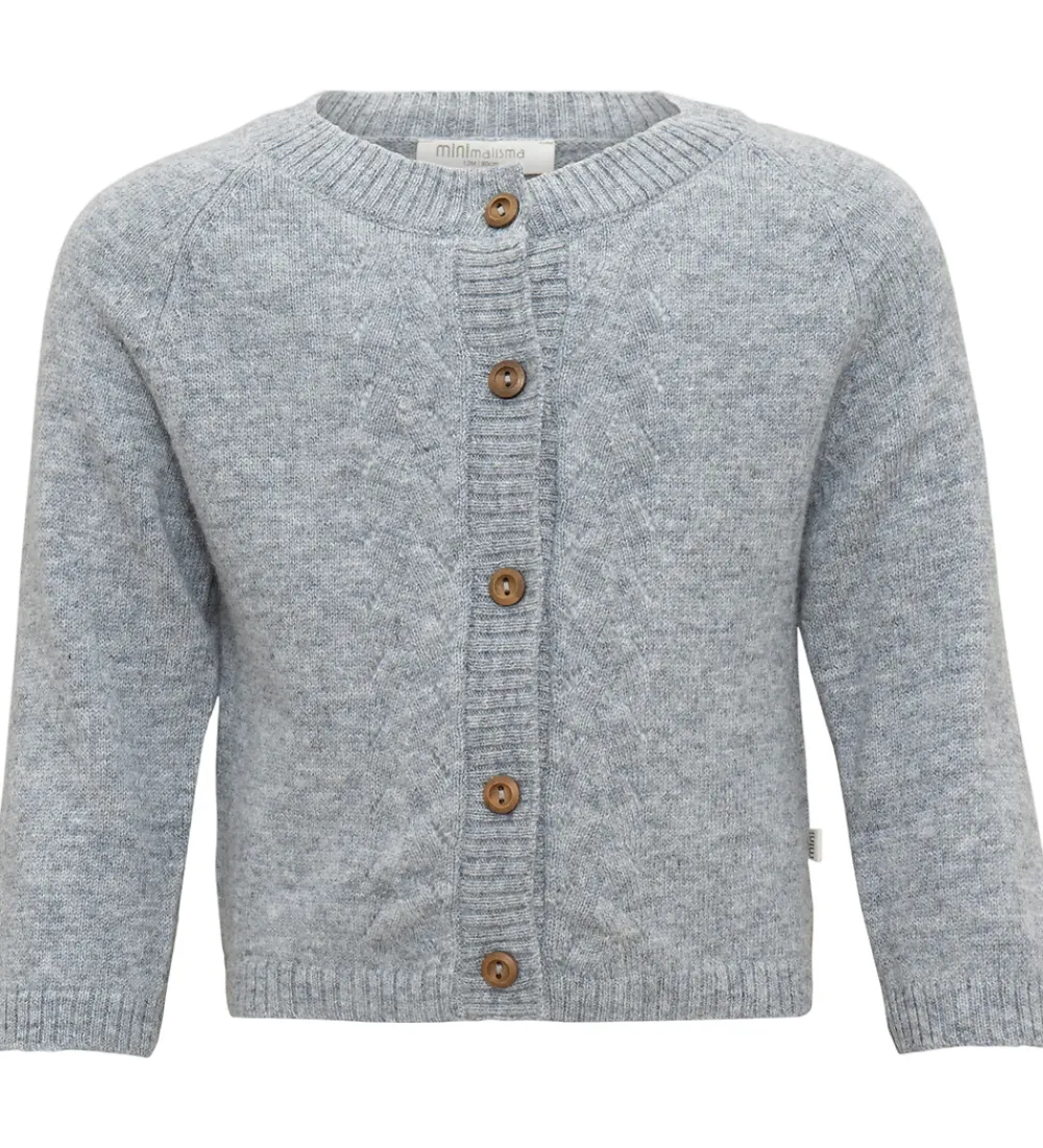 Minimalisma Striktrøjer*Cardigan - Inka - Uld - Gråmeleret