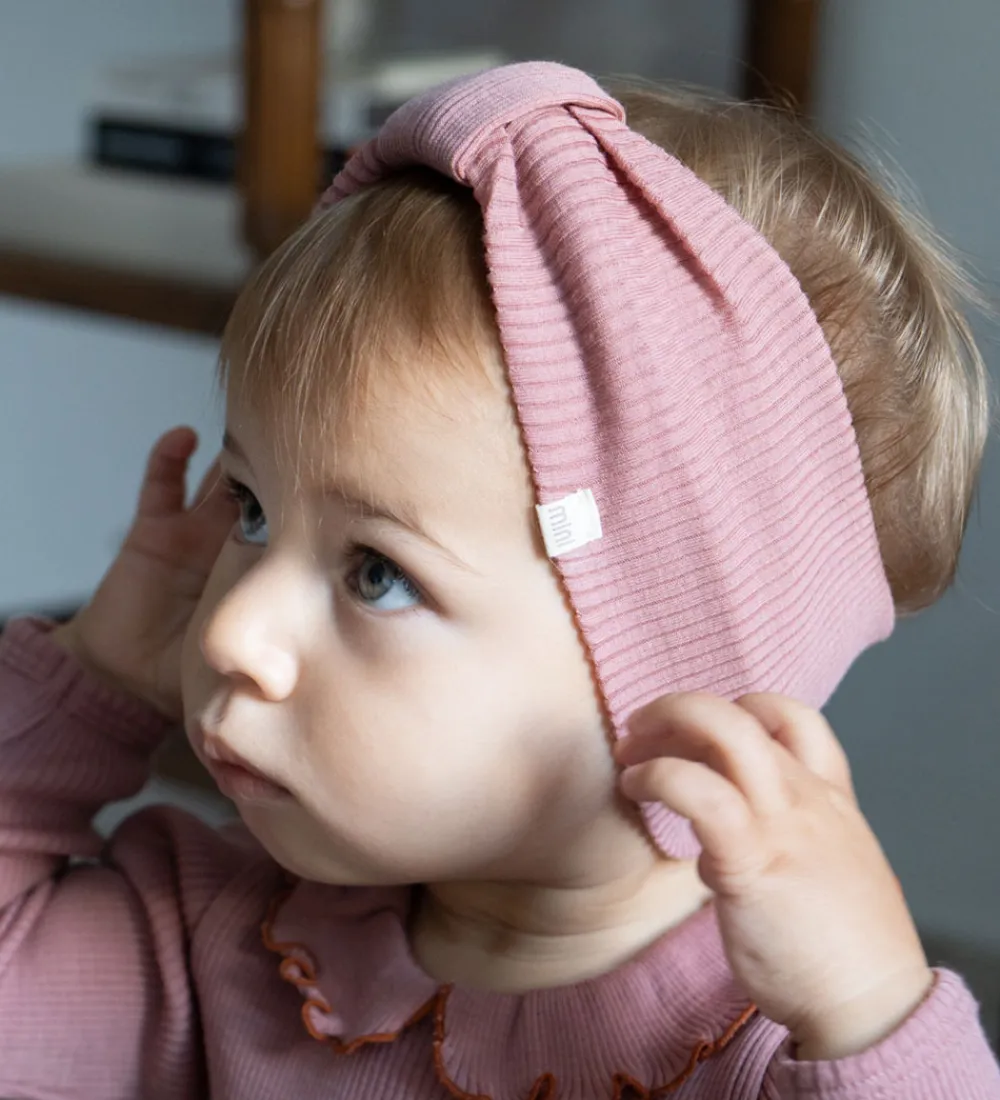 Minimalisma Hårbånd*Pandebånd - Alba - Uld - Rose