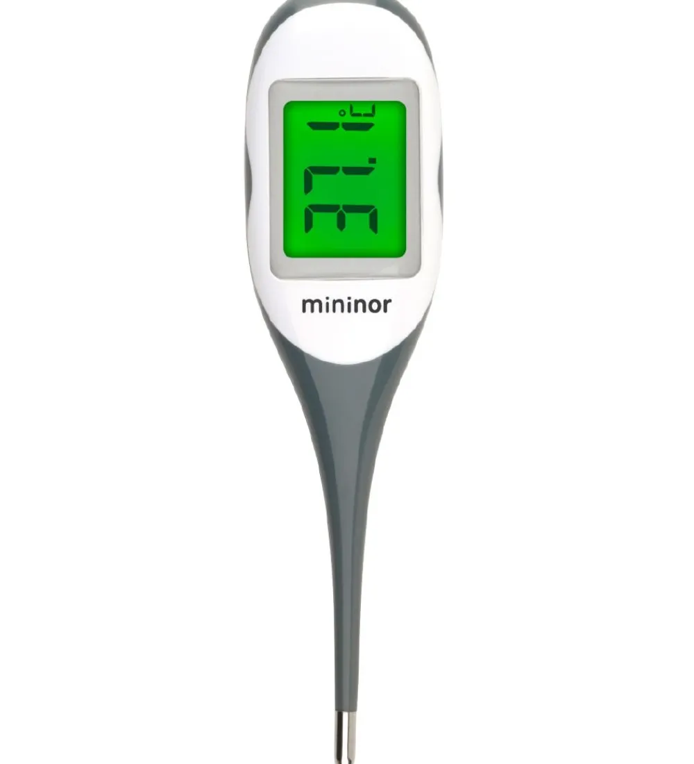 Termometer-Mininor Termometer - Digitalt og m. Farver - Grå