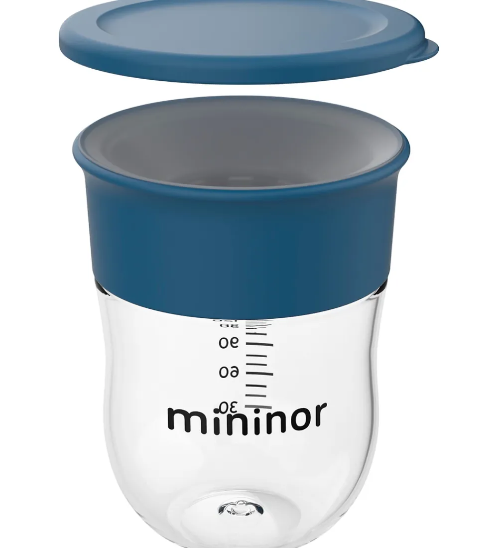 Mininor Kop Og Tudekop*Træningskop m. Låg - Training - 220 ml - Blåhval