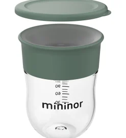 Mininor Kop Og Tudekop*Træningskop m. Låg - Training - 220 ml - Pilegrøn