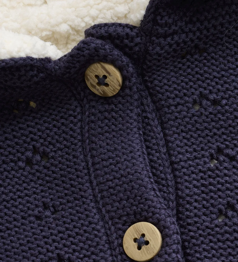Cardigans-Minymo Cardigan m. Teddy - Parisian Night
