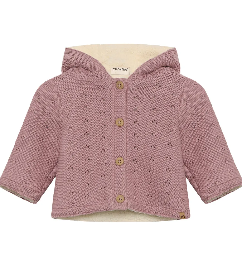 Minymo Cardigans*Cardigan m. Teddy - Woodrose
