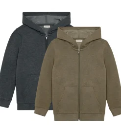 Minymo Cardigans|Basis*Cardigans m. Hætte - 2-pak - Vetiver